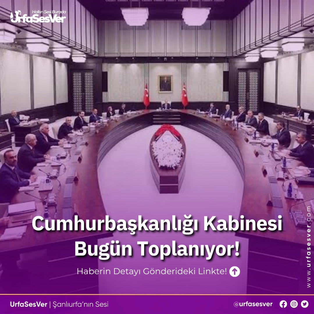 Cumhurbaşkanlığı Kabinesi bugün toplanıyor!
urfasesver.com/haber/16195146…

Kamil Koç, Hatay'dan 5, #KabineToplantısı #Erdoğan #ZamPazarlığı #KuzeyKıbrıs #DışPolitika #Enflasyon #TürkiyeRusyaİlişkileri #Sunum #Açıklama #SiyasiGelişmeler