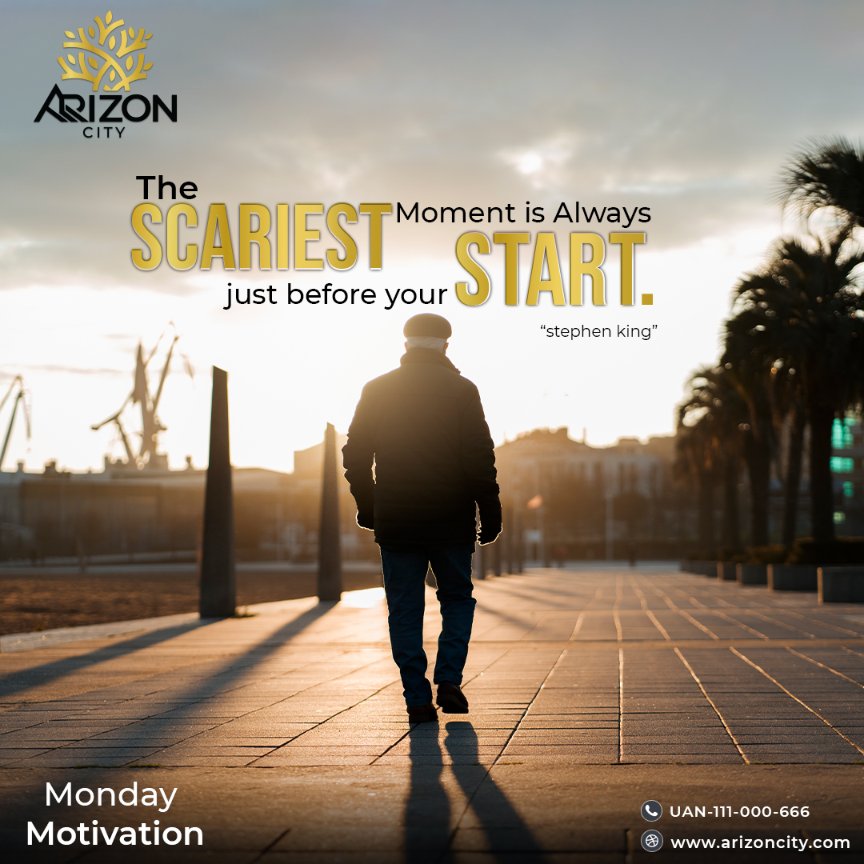 ArizonCity's tweet photo. Embrace the fear, take the leap! 💪 Starting is the hardest part, but it's where greatness begins. This Monday, conquer the anticipation and step into your journey toward success. Let's make it an incredible week! 🚀 
#MondayMotivation #FearlessStart #NewWeekNewGoals #ArizonCity https://t.co/2fEQxNjB3M