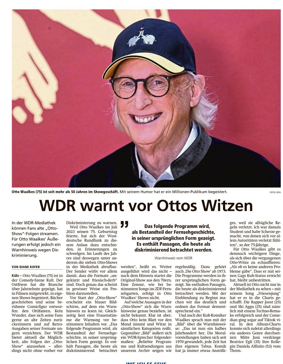 Juliane_vdOhe's tweet photo. Du liebe Güte, kann nicht mal jemand zumindest dem #WDR abschaffen? #OTTOforever https://t.co/gGermo2vgS