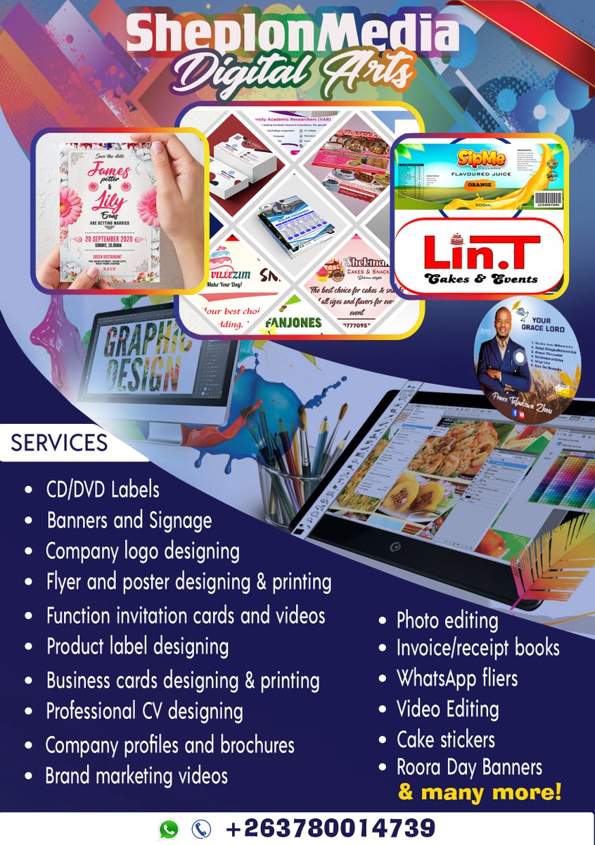 SheplonDee's tweet photo. For all your affordable graphic designing, Sheplon is your man! #GraphicDesign #Banners #Printing #Flyers #BusinessCardss #VideoEditing https://t.co/pJUAXaZqed
