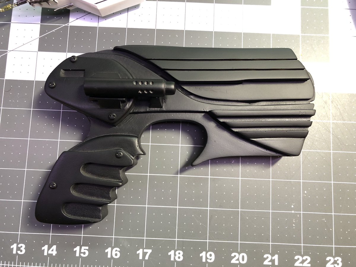 GeekToyLove's tweet photo. Almost forgot to post this. I got the Century Casting PK Pulse Pistol all black. Haven’t decided if it’ll stay black, be Aeryn’s or end up as a Wynona. 

I guess I could leave the decision up to whoever wants to buy it? https://t.co/LmOJA1dVhf