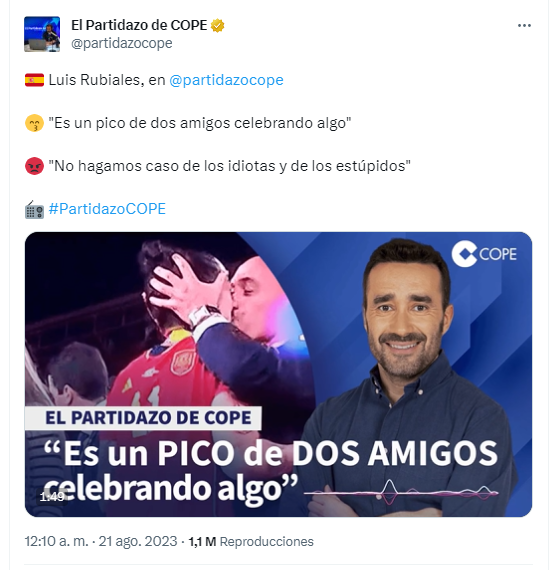 mayuga's tweet photo. En el "tema" Rubiales puedes ser Juanma Castaño o puedes ser Dani Garrido. 

No seas Juanma, por favor. https://t.co/BdXeyj4ahE