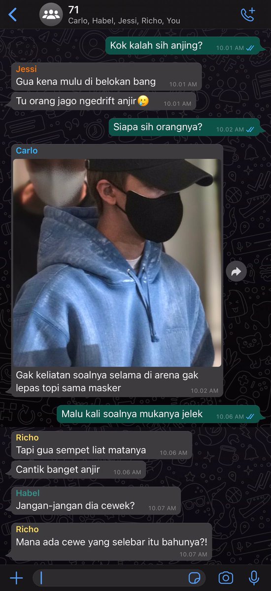 kkuromiyo's tweet photo. — Love Lane Speedway.

Elgarido, si 'penguasa jalanan' yang gak terima ketika ada orang misterius yang tiba-tiba muncul di arena—yang tanpa dia ketehui adalah Michio, anak dari 'guru' yang membuatnya mencintai mobil dan jalanan.

; a nomin au by kkuromiyo https://t.co/wtYvCEyTRO