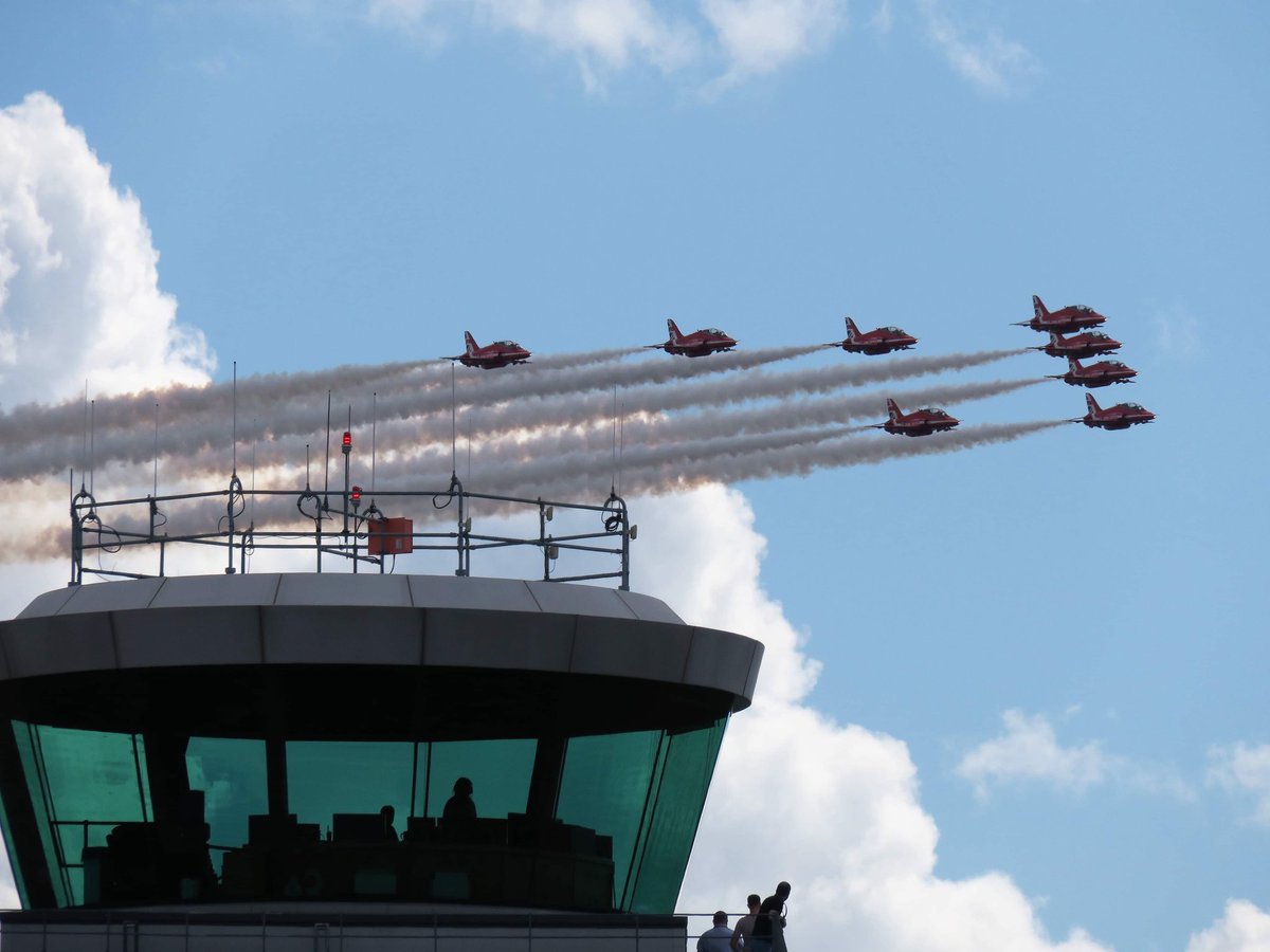 Well that was quite the weekend of aircraft action! We hope you all managed to get a view of the <a href="/rafredarrows/">Red Arrows</a> , <a href="/RAFTyphoonTeam/">RAF Typhoon Display Team</a> or the <a href="/RAFBBMF/">RAF BBMF</a> from wherever you were watching!

Thanks to Nathan Bridgeman for the excellent pic! 📸