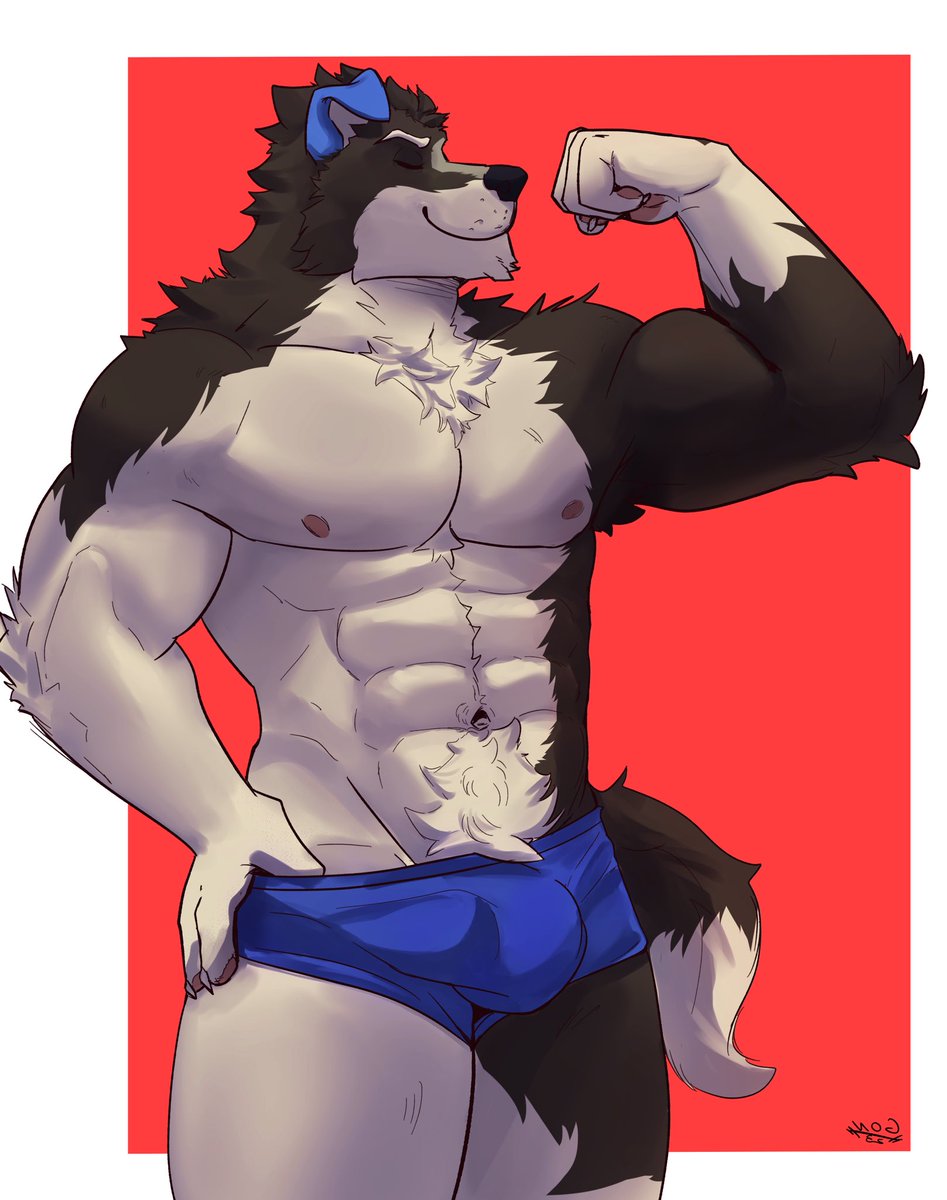 Thank you @Gon_arts for doing this very sexy commission of my oc Rufus :3