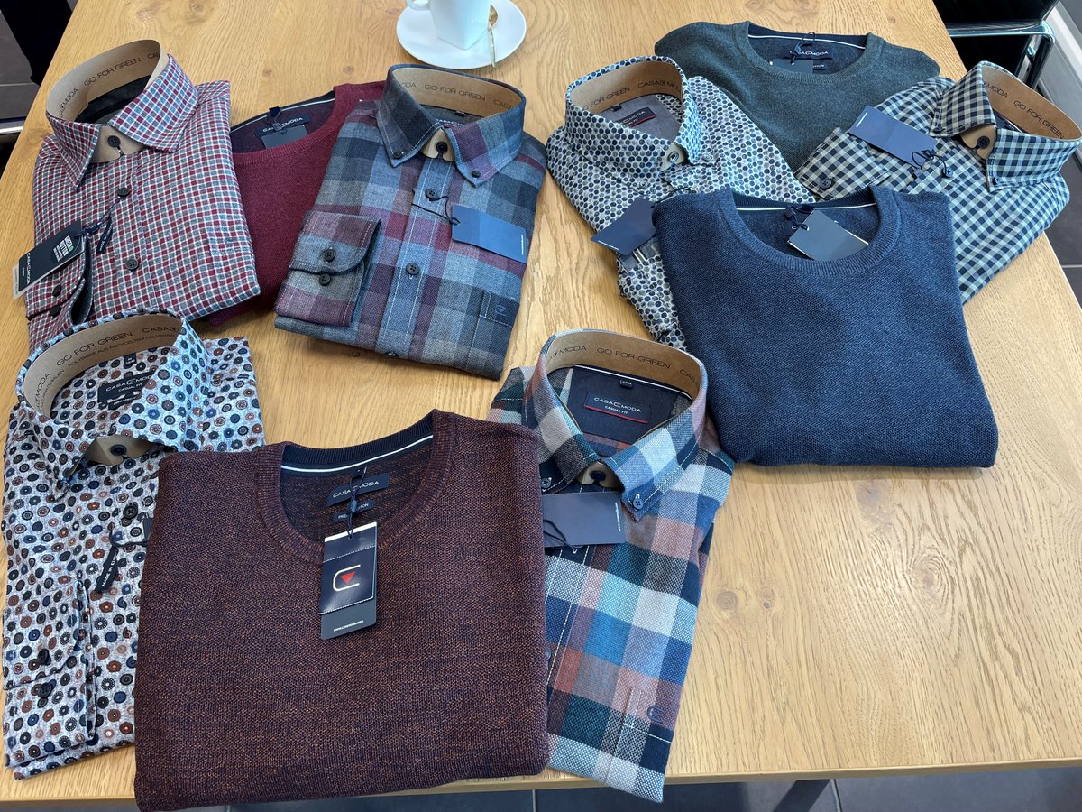 Collar_And_Tie's tweet photo. โจ๐จNew Arrivals!๐จโจ
New week, new arrivals! - ๐Fresh range of Shirts and knitwear from #casamoda just dropped for autumn 2023 ๐. Available in store now...๐๐ https://t.co/sokJg37XID
