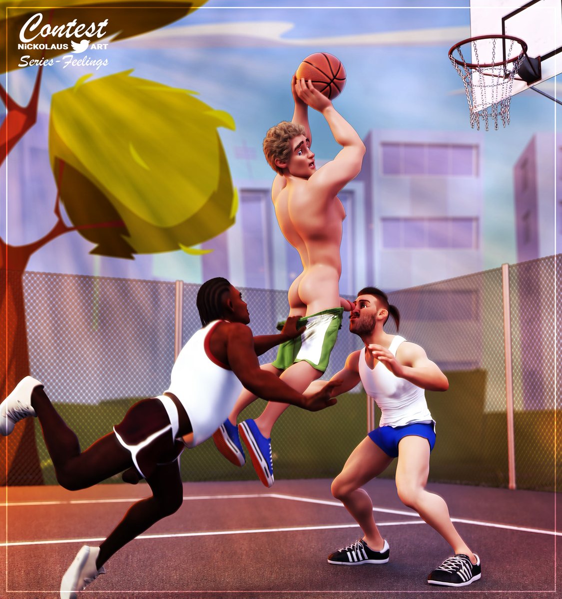 NickolausART's tweet photo. Series - Feelings
Contest

#shorts #muscle #basketball #sports #player #musculardevelopment #sport #sportswear #athlete #athletic #competition #gamesweplay #artwork #gayart #rule34 #gay #bara #nsfwtwt #nsfw_art #comics #comicbook #artshare #gaycartoon #nsfw #cgart https://t.co/sRZ1t4grIO