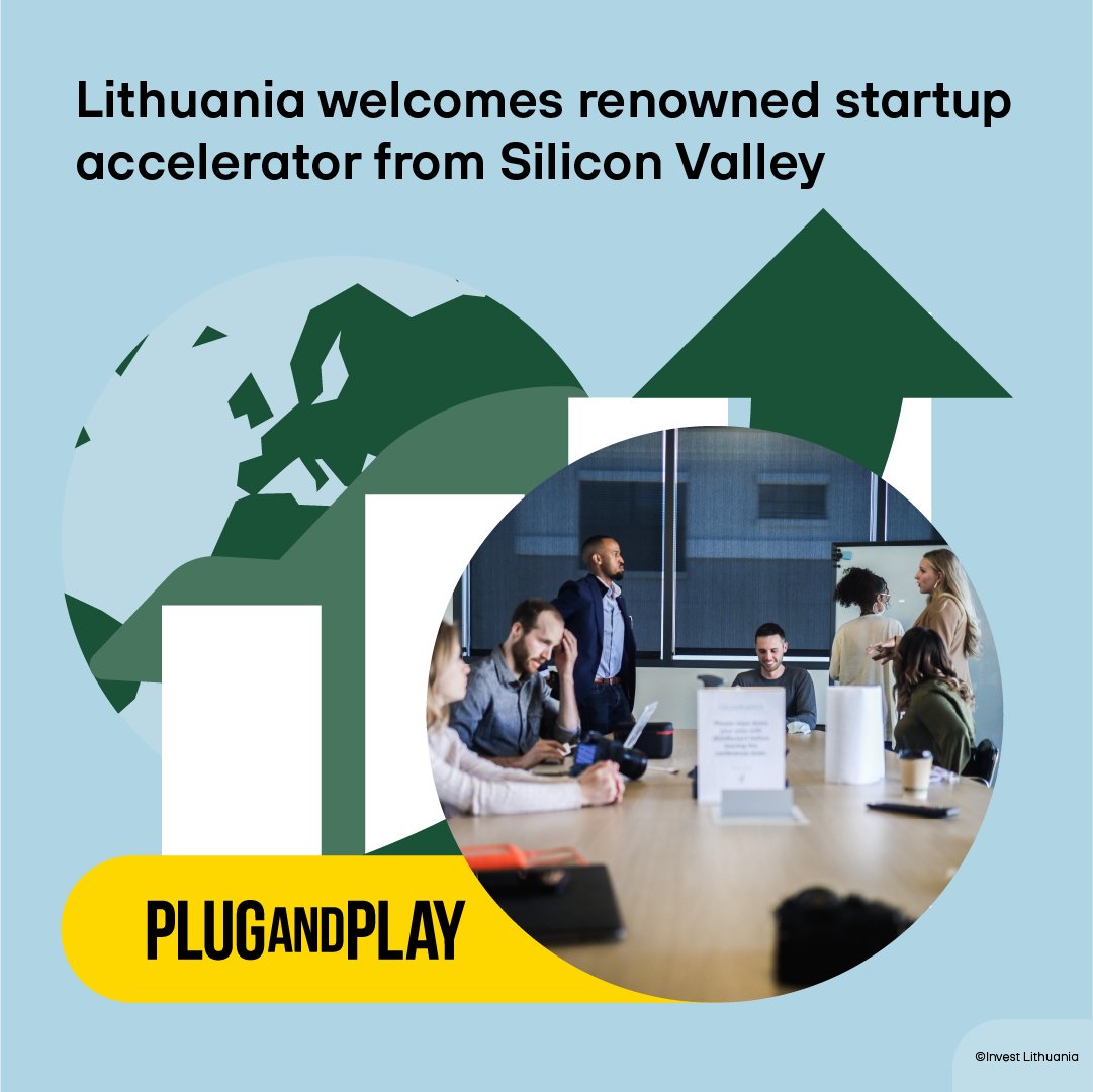 invest_LT's tweet photo. 📈 Excited to see #startup #accelerator @PlugandPlayTC coming to #Lithuania! 

The Silicon Valley legend will run five cycles over 3 years, investing EUR 5.9 million in at least 45 innovative businesses. 

Who will be our next unicorn?! 🦄 https://t.co/QxKvyJdYdS https://t.co/Yi6hdn7HXE