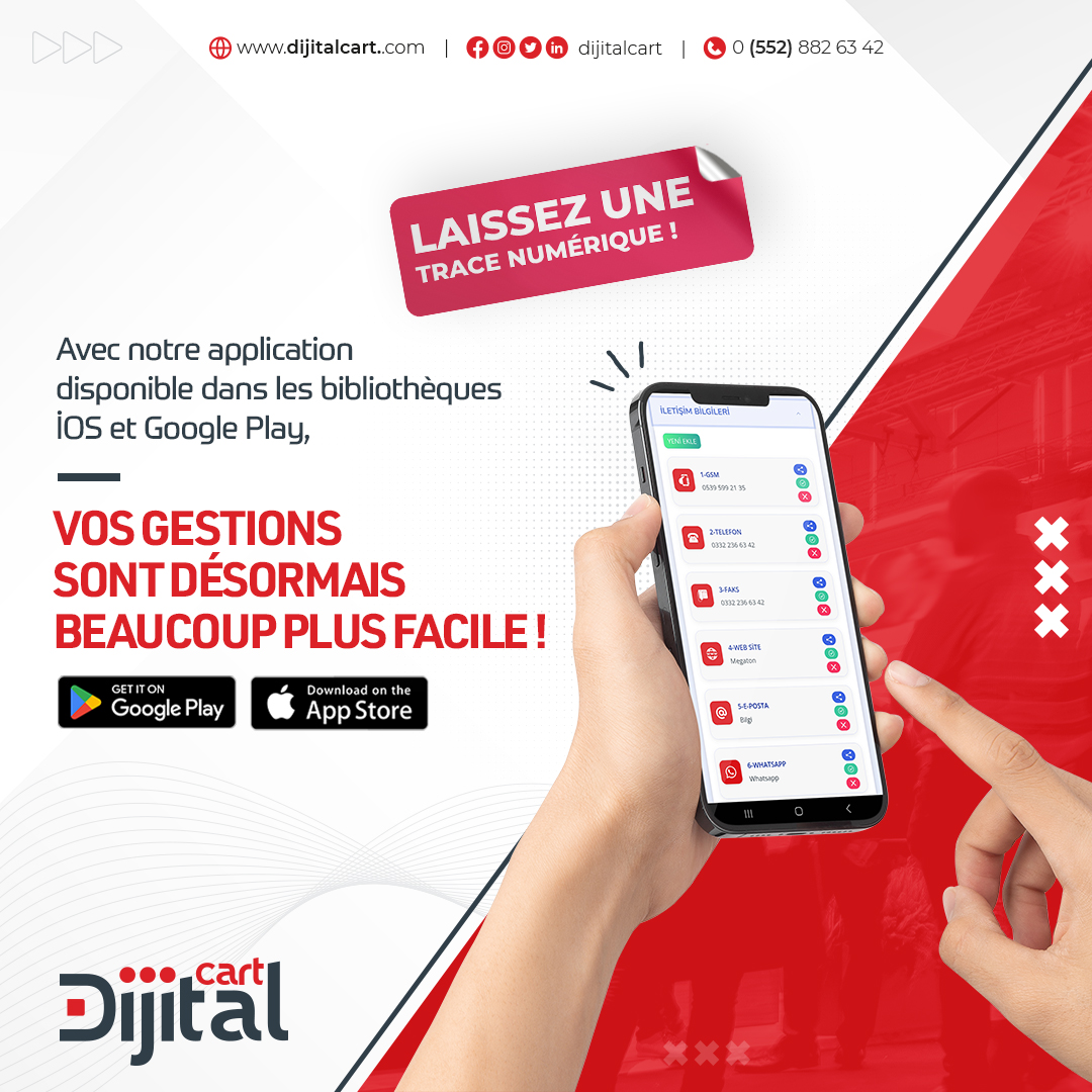 DigitalCar44881's tweet photo. Avec notre application disponible dans les bibliothèques İOS et Google Play, vos gestions sont désormais beaucoup plus facile!

Dans la bibliothèque Google Play :
https://t.co/V3AfvuUON6

Dans la bibliothèque iOS :
https://t.co/vJ3nR0KgOA

#dijitalcard #cartvisitenumérique https://t.co/LfZzLWpwsa