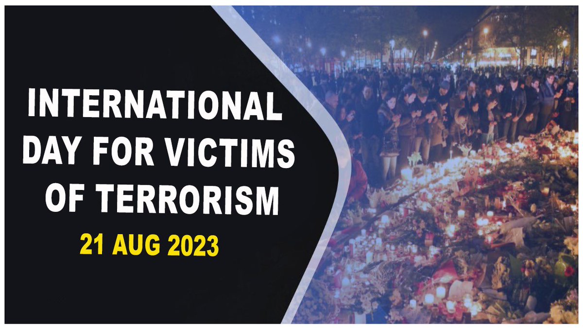 vasu63497's tweet photo. "Acts of terror aim to instill fear, but we respond with courage and resilience. On this International Day for Victims of Terrorism, let's support one another and work towards a future where peace triumphs over violence.  #EndTerrorism   #VictimsSupport    #GlobalUnity https://t.co/LMhHxLDwm2