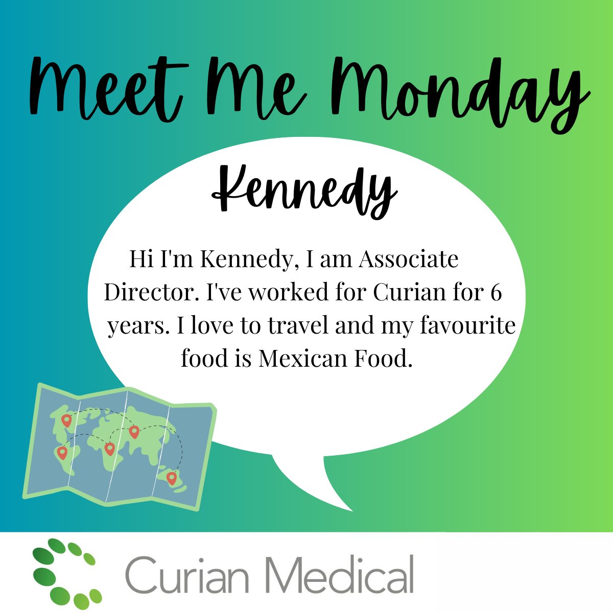 CurianMedical's tweet photo. Say Hello to our Associate Director, Kennedy! https://t.co/Uzeju58sbE