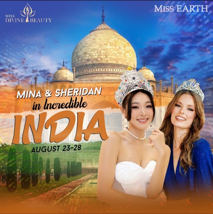 #MissEarth #MissEarthIndia #MissEarth2023 #MissEarthIndia2023
Sheridan Mortlock and Mina Sue Choi will be in India 23-28 August 2023 to crown the next Miss Earth India.