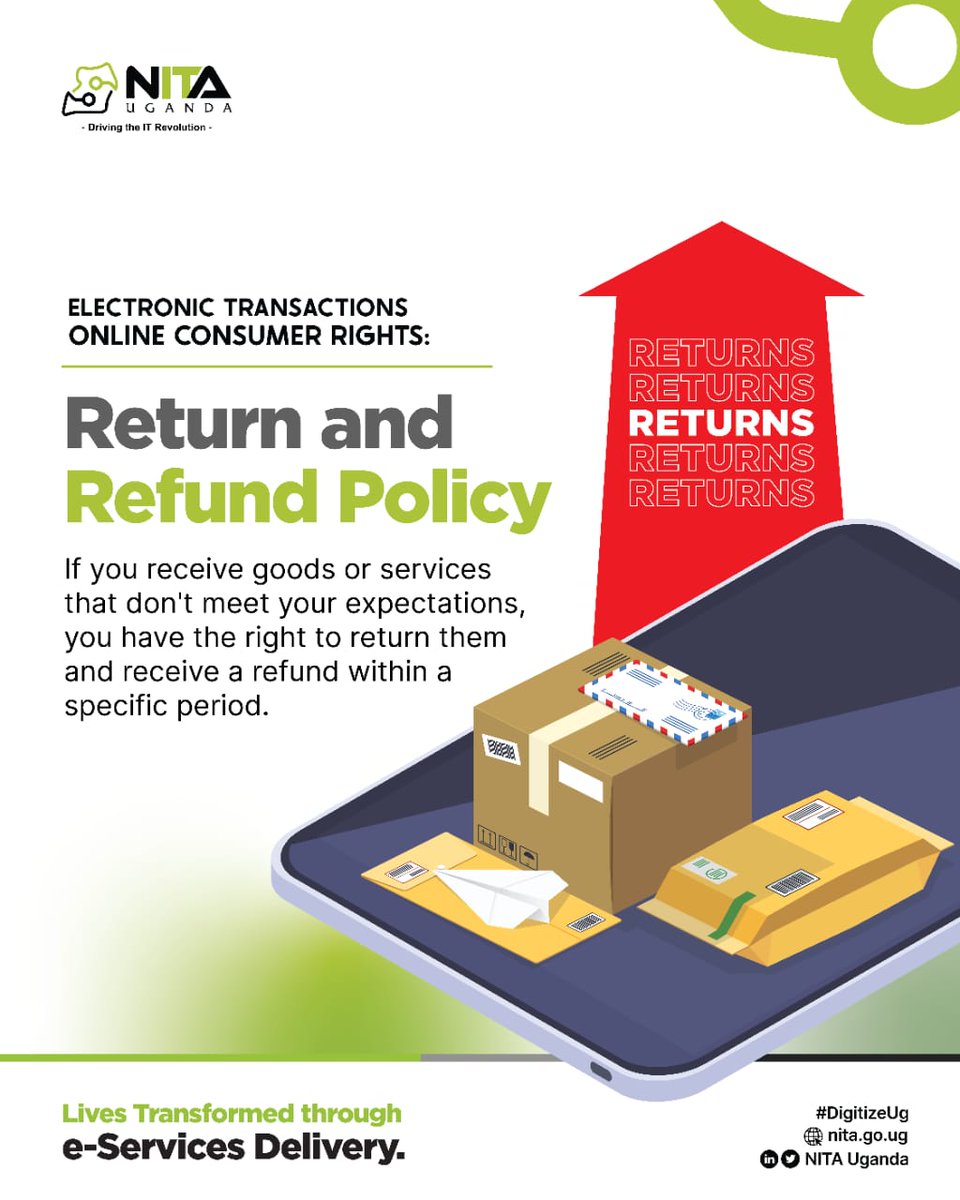Golden Rule of Online Shopping! Always watch for the RETURN option! If it doesn't meet your expectations or needs, don't hesitate to return it. #DigitizeUG