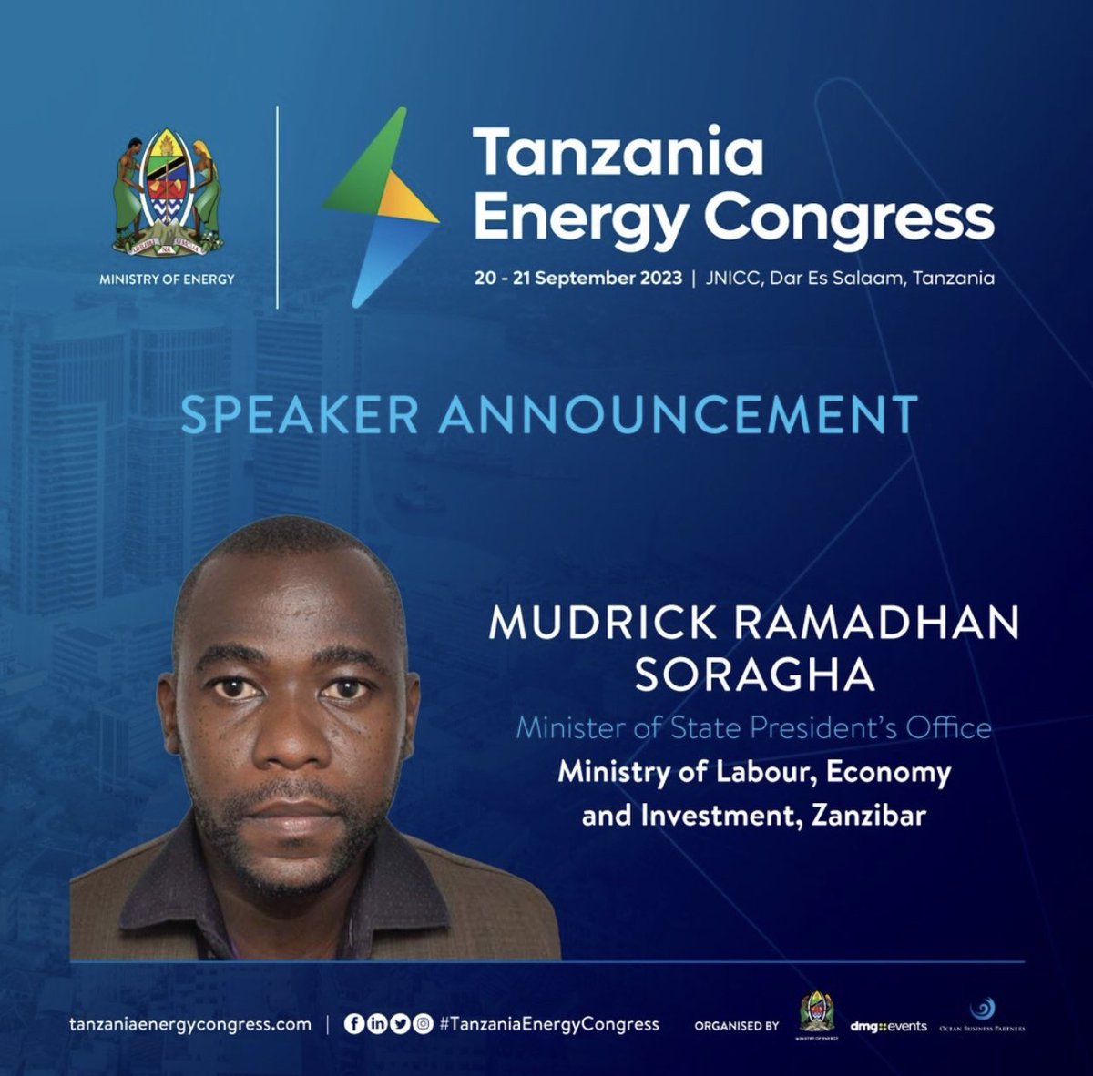 The organisers of the @tecenergyevent are thrilled to have the followings Ministers joining this year's 5th Tanzania Energy Congress as a Speakers.

Hear directly from key stakeholders, leading experts and industry decision makers who are driving the developments of Tanzania’s
