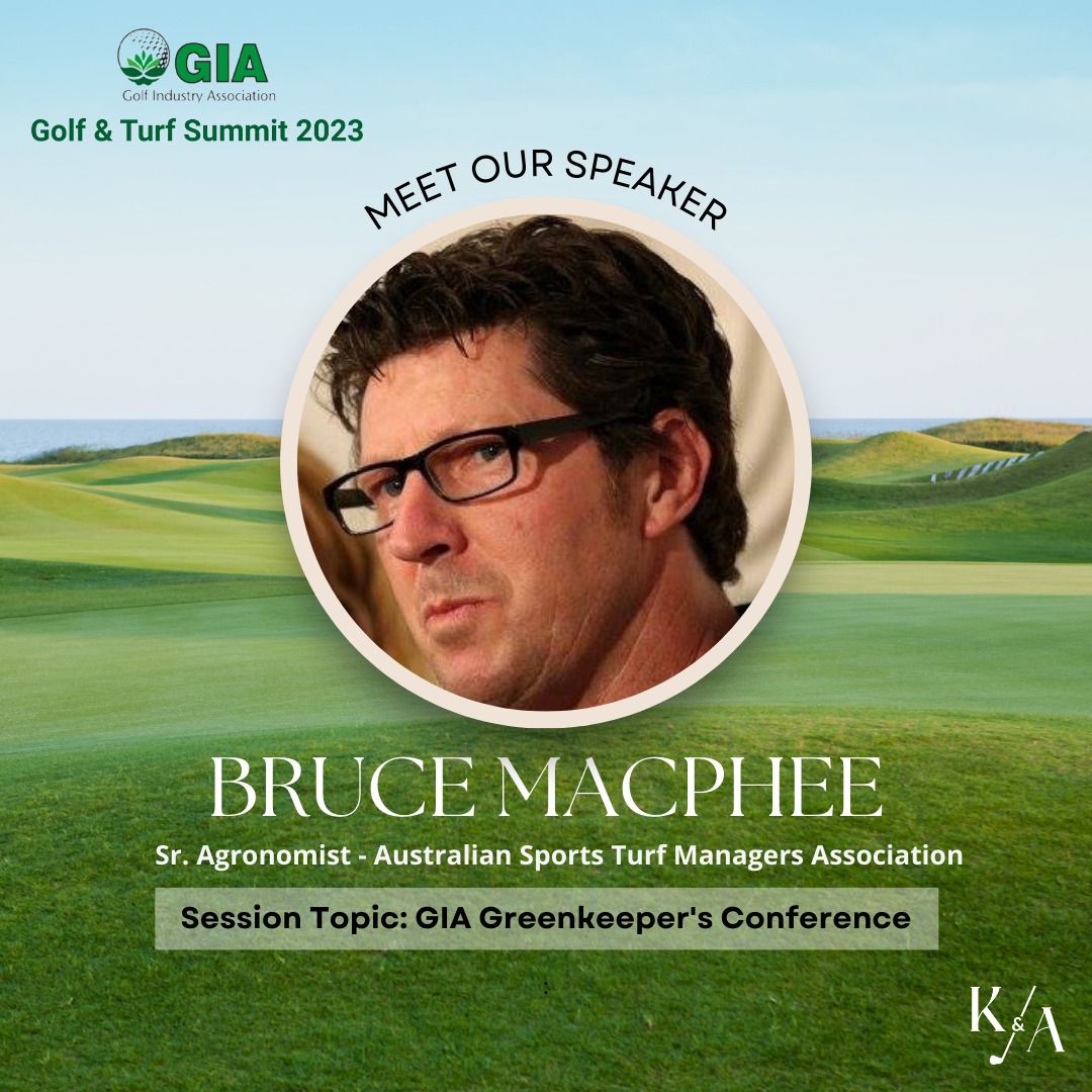 We are proud to announce that the top International Agronomist, Bruce Macphee from the Australian Sports Turf Managers Association will be managing the outdoor workshops for the Golf Superintendents at the upcoming GIA Golf & Turf Summit 2023. 

#GIA #GIASummit