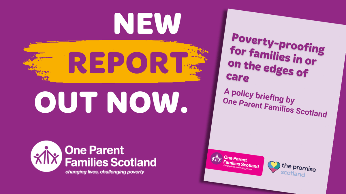 🧵 1/4 📢 Our new report, commissioned by @ThePromiseScot, investigates the link between poverty and the care system. ‼️ It calls for urgent action from councils and @scotgov to boost chances family reunification. ➡️ opfs.org.uk/thepromise