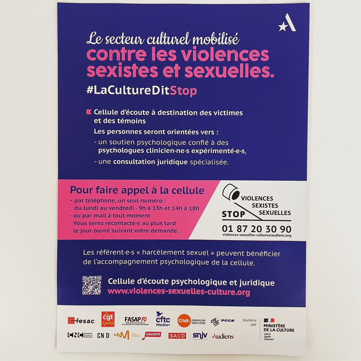 Stop #VHSS #violences #harcèlement #sexistes #sexuelles #cinema #audiovisuel #culture #everyone