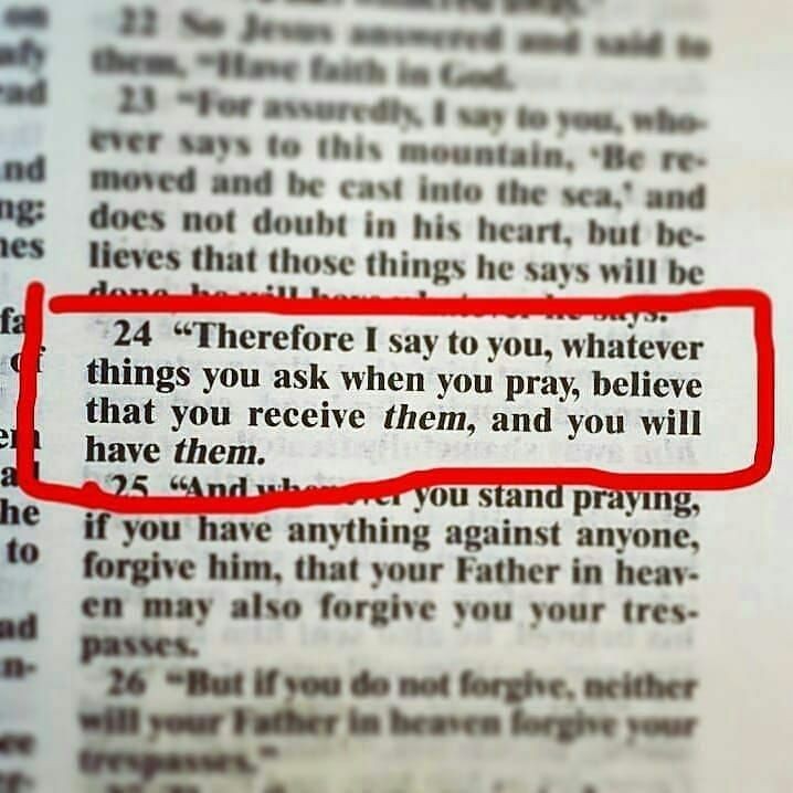 InnocentByabag5's tweet photo. 💖🙏💖MARK 11:24 https://t.co/kuWL5UPkQT