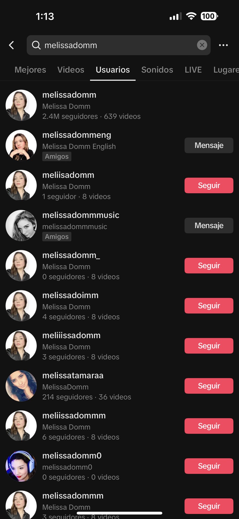 X-এ Melissa Domm : ya denme la verificación que luego 18,000 melissas  domm comentan videos y piensan que soy yo @TikTokLatAM 😫  t.coBfTcTH2gEl  X