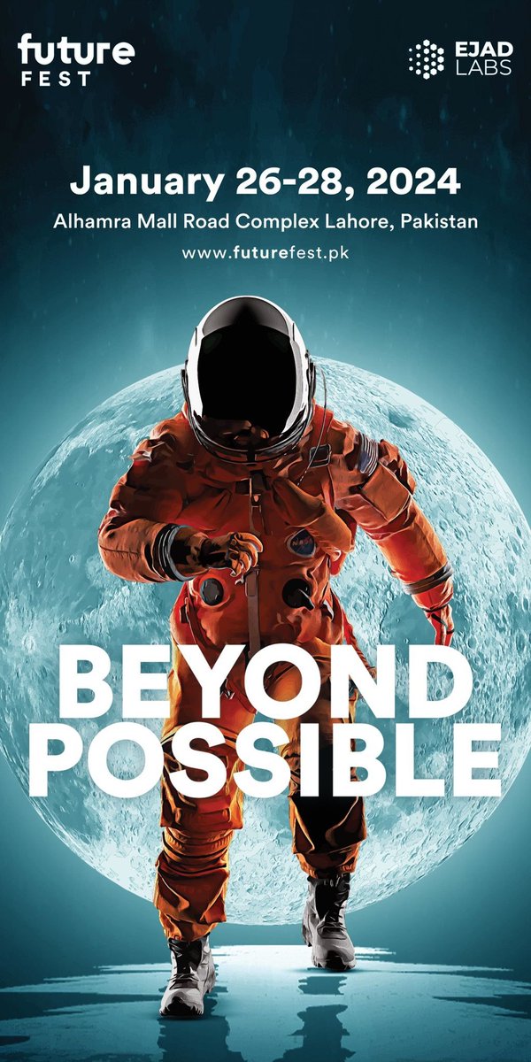 OPEN_glb's tweet photo. Everything is possible and that’s a fact - it only seems impossible until it’s done. At Future Fest 2024, expand your imagination beyond the possible. 
January 26-28, 2024 at Alhamra Mall Road Complex Lahore, Pakistan!

Pre-register: https://t.co/1qQIVDhgxp

#thinkimpossible https://t.co/XXJY7SVMMs