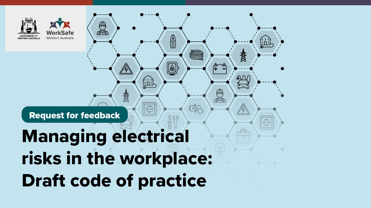 The Work Health and Safety Commission is now seeking feedback on the draft code of practice for managing electrical risks in the workplace. More info ow.ly/5K7k50PBh6M. Submissions close 3 November 2023. #construction #demolition #trades #electricalsafety #electricalwork