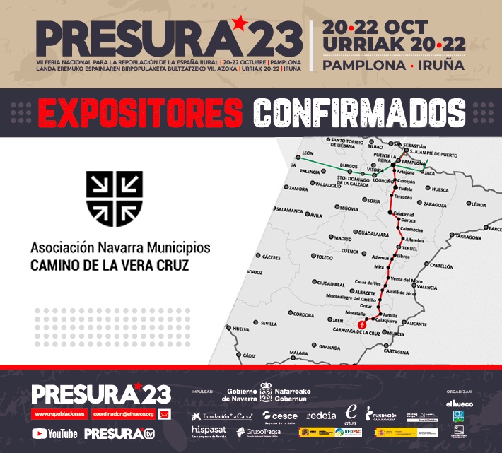 🛣 La Asociación Navarra Municipios Camino Vera Cruz estará  en #Presura23, en Pamplona del 20 al 22 de octubre. 24 pueblos que quieren crear un producto turístico potente.
 
navarracaminoveracruz.org

🔴¿Te unes?
 repoblacion.es/convertirse-ex…