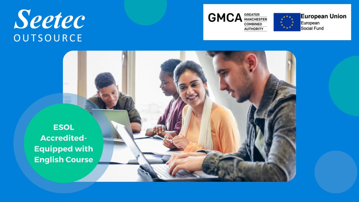Seetec Training (@seetectraining) on Twitter photo ❗ Boost your overall English confidence on our FREE 15-week course! ❗
📅 This accredited programme starts on the 25th September and will take place at the Ingeus offices in Manchester.
☎️ Phone 0800 3891 999 or email employers@seetec.co.uk to book your place! ✉️ ❗ Boost your overall English confidence on our FREE 15-week course! ❗
📅 This accredited programme starts on the 25th September and will take place at the Ingeus offices in Manchester.
☎️ Phone 0800 3891 999 or email employers@seetec.co.uk to book your place! ✉️