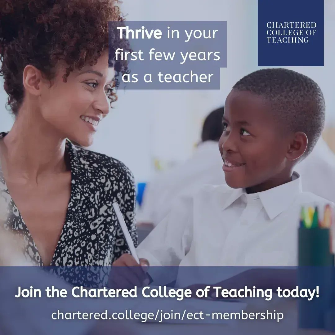 CharteredColl's tweet image. Starting the new school year as an ECT?

We're here to support those who are new to the teaching profession, and help you feel more confident in the classroom.🍎📚

Find out more about what our ECT membership can do for you: chartered.college/join/ect-membe… 

#ECT #NQT #EarlyCareerTeacher