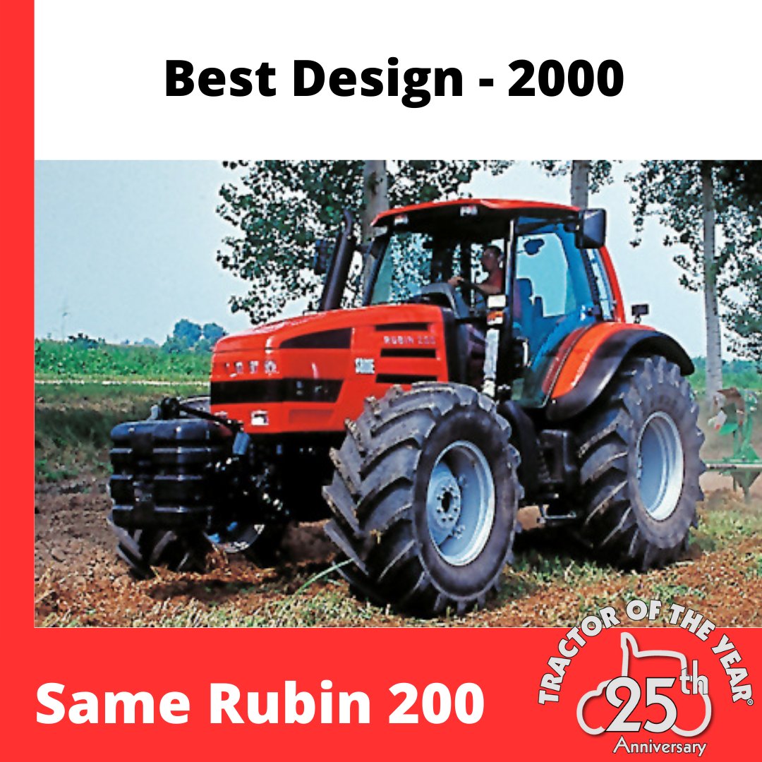 For the 25th #Anniversary of the #TractoroftheYear award, let's retrace the history of the winners together!
🏆2000 #WINNERS
🚜 Tractor of the Year 2000: Case IH Magnum Mx
🚜Best of Specialized 2000: EX AEQUO
Aebi TT70S
New Holland Tnv/Tnn
🚜Best Design 2000: Same Rubin 200