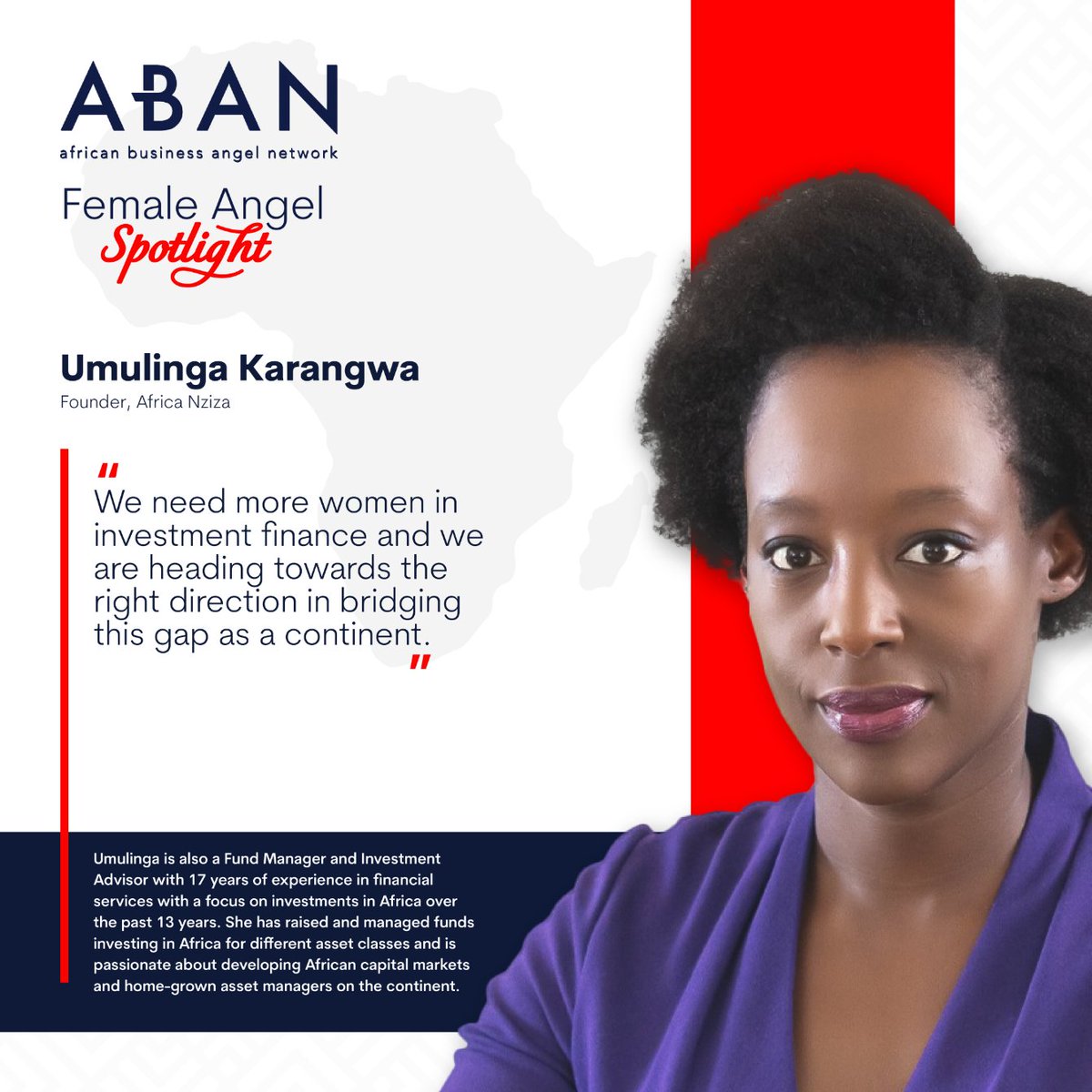 ABAN Angels (@abanangels) on Twitter photo 🎊As it stands, 230 of 2,395 African tech startups have female CEOs. Initiatives that highlight female entrepreneurs (like Africa Nziza, founded by <a href="/Umulingak/">Umulinga Karangwa</a>) are critical in effecting change & breaking down biases in the investment ecosystem in Africa. #ABAN_FemaleTrailblazers 🎊As it stands, 230 of 2,395 African tech startups have female CEOs. Initiatives that highlight female entrepreneurs (like Africa Nziza, founded by <a href="/Umulingak/">Umulinga Karangwa</a>) are critical in effecting change & breaking down biases in the investment ecosystem in Africa. #ABAN_FemaleTrailblazers
