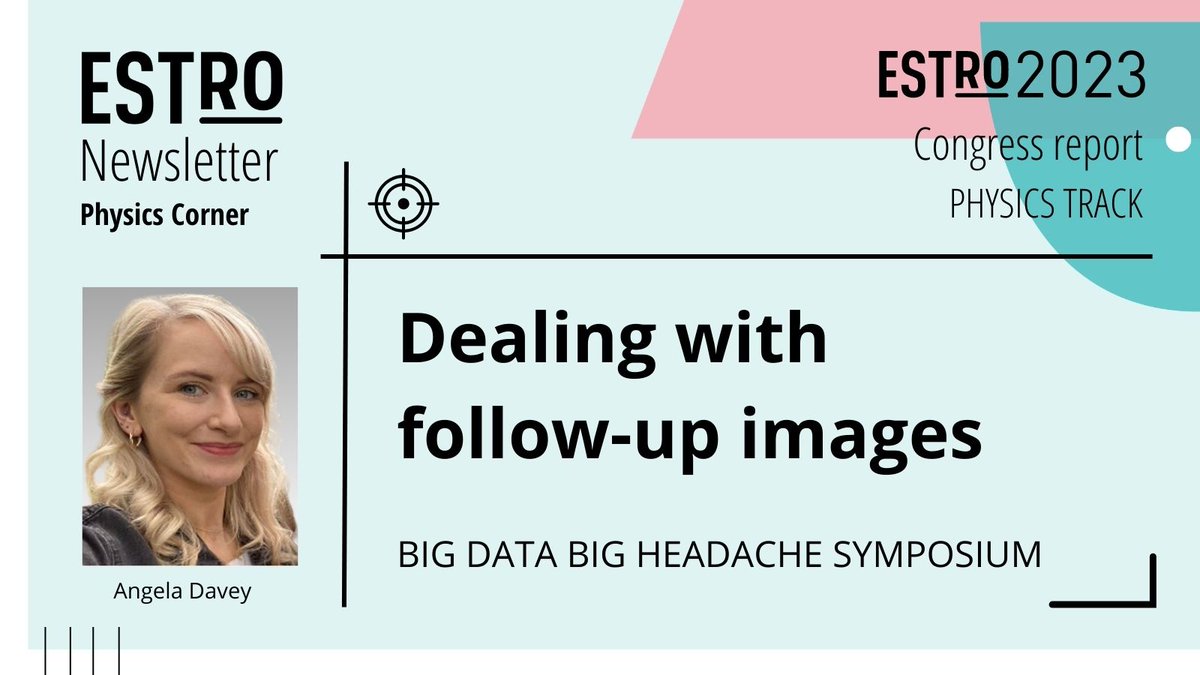 Highlights from ESTRO 2023: @AngieDavey_ shared insights on dealing with follow-up images in #radonc. Discover how novel approaches and a strong multidisciplinary team can tackle big-data research challenges 👉 bit.ly/44HUB5S #BigData #Medphys #MedicalPhysics #ESTRO23