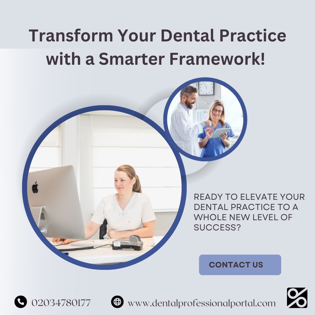 𝐓𝐫𝐚𝐧𝐬𝐟𝐨𝐫𝐦 𝐘𝐨𝐮𝐫 𝐃𝐞𝐧𝐭𝐚𝐥 𝐏𝐫𝐚𝐜𝐭𝐢𝐜𝐞 𝐰𝐢𝐭𝐡 𝐚 𝐒𝐦𝐚𝐫𝐭𝐞𝐫 𝐅𝐫𝐚𝐦𝐞𝐰𝐨𝐫𝐤!
dentalprofessionalportal.com/smarter-framew…
#DentalPractice #PracticeManagement #DentalPortal #SmarterFramework #DentalEfficiency #DentalPerformance #DentalCompliance #DentistLife #PatientCare