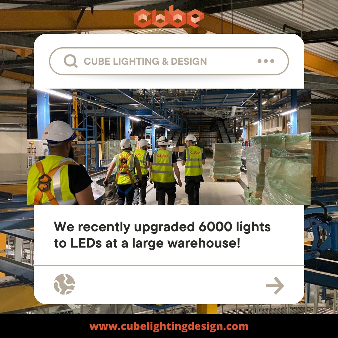 Cubelighting's tweet image. We recently upgraded 6000 lights to LEDs at a large warehouse!

Since 2015, we have been supplying and installing LED lighting across a variety of sectors, schools, corporate offices and power stations.

cubelightingdesign.com/contact-us

#BusinessLighting #CommericalLighting