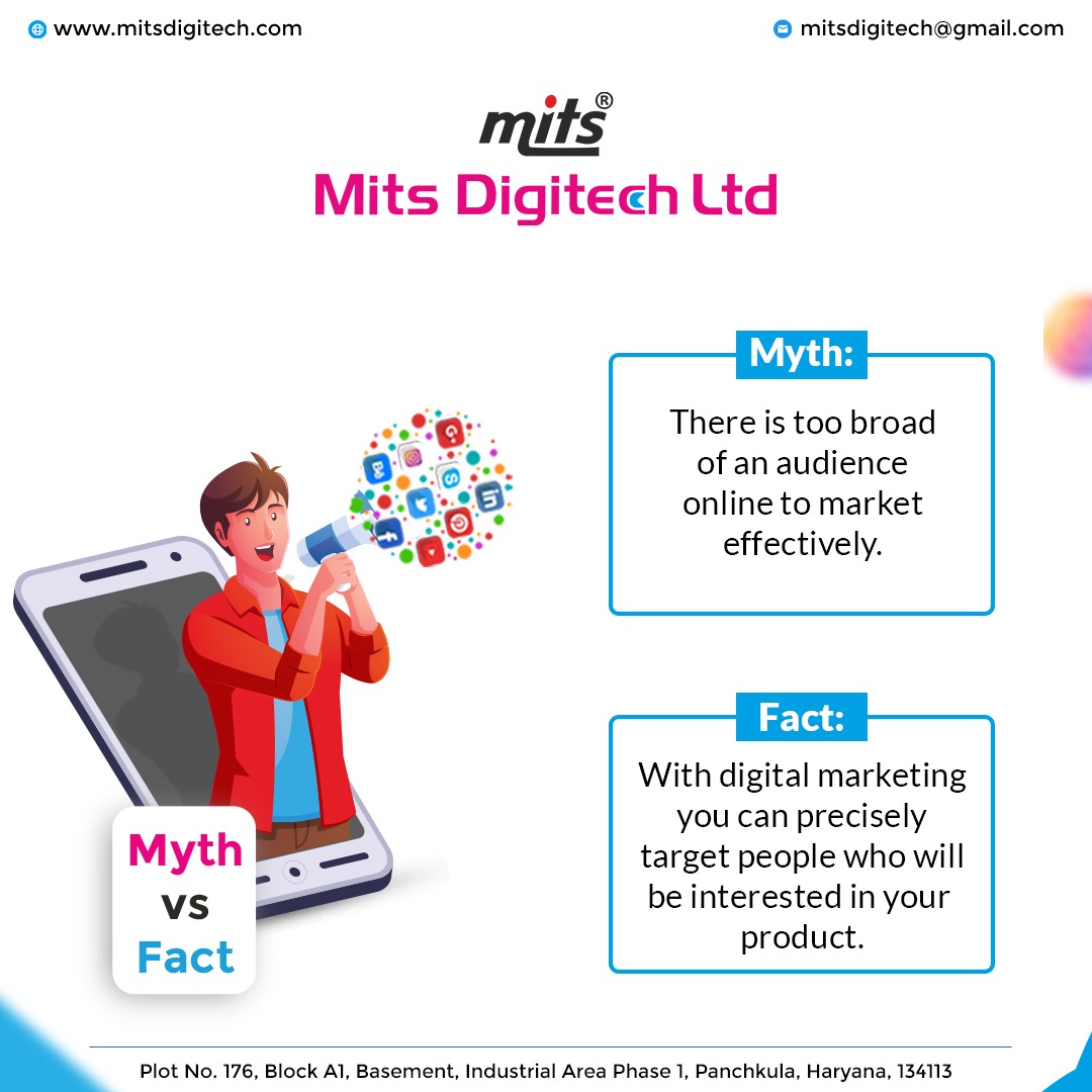 mitsdigitechltd's tweet image. Myth &amp;amp; Facts about Digital Marketing...
.
.
.
For more interesting facts follow #mitsdigitechltd

#facts #KNOWLEDGE  #post #socialmedia