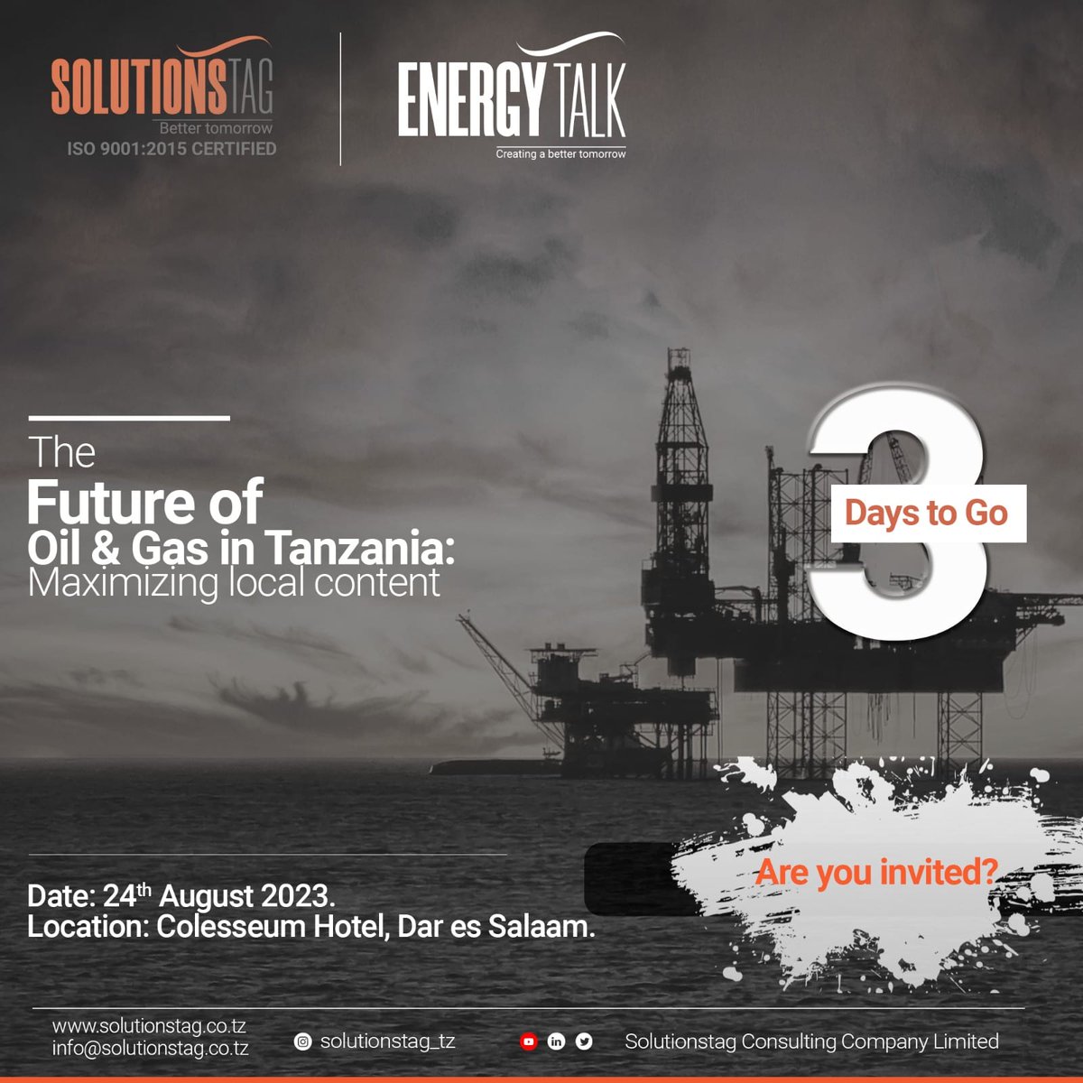 SolutionstagL's tweet photo. The future of oil &amp; gas industry lies on utilisation of local content to maximize the potential within the value chain. 

It's 3 days to an event that brings stakeholders together to discuss and exchange on how we can maximize the value within the industry. 
#LocalContent https://t.co/998vPFBIun