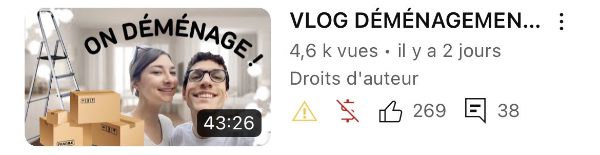 Je ne savais pas que les vlogs vous plaisaient autant !! Merci pour tous vos gentils messages d’amour ❤️