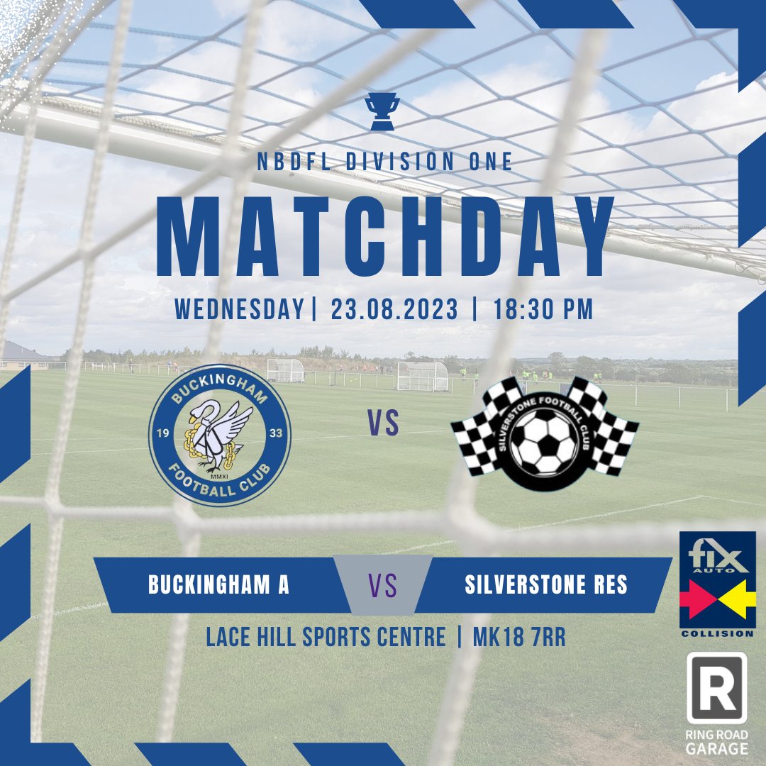 With pre-season finished, we kick off our @NBDFL1 Division 1 campaign on Wednesday night as we welcome @fc_silverstone Reserves to Lace Hill for the opening game of the season. @thebuckinghamfc @sportsshotsnews @TheSportsDeck1 @Lowleaguefooty @3BSRadio @FootballMK