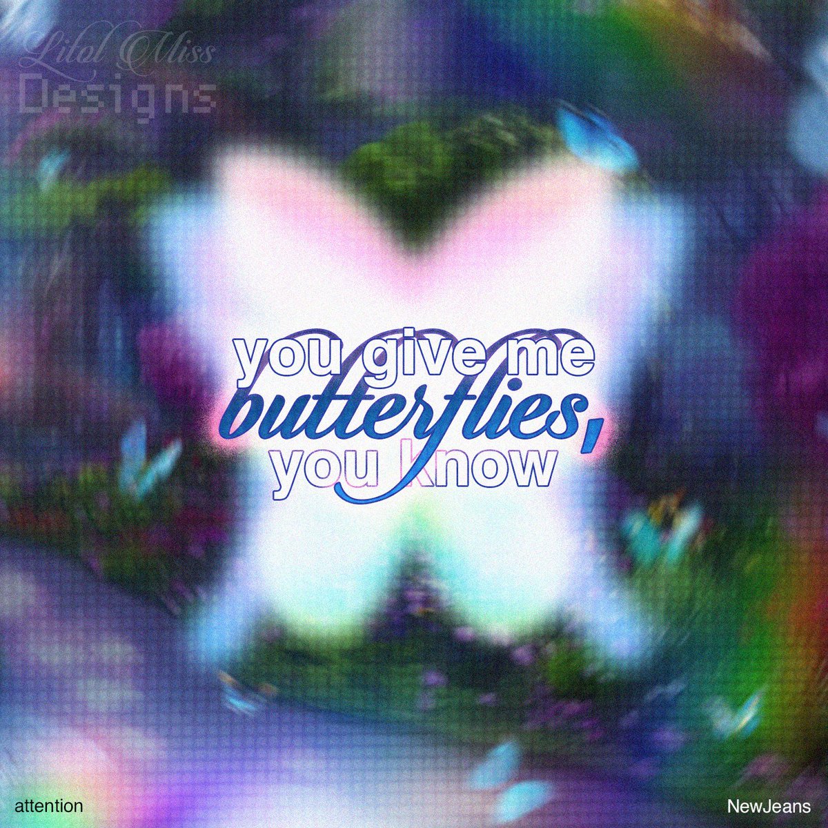 litolmissjelly's tweet photo. you give me butterflies, you know🦋
new day, new art style 🧸💗
‼️ personal design
#litolmissdesigns
#graphicdesigncommission
#graphicdesign
#commission
#attention
#newjeans https://t.co/LuoD0wCtTw