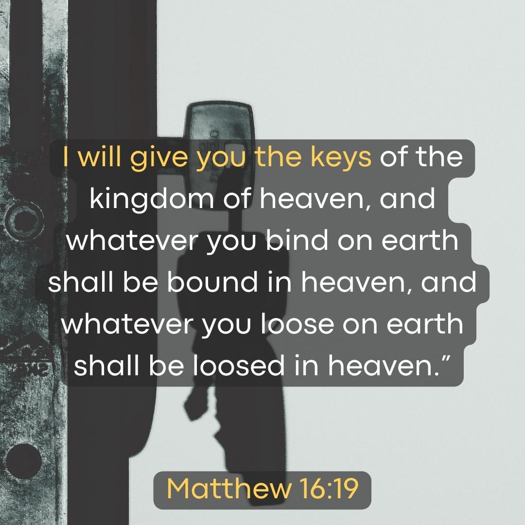 UKAriseChurch's tweet image. "I will give you the keys of the kingdom of heaven, and whatever you bind on earth shall be bound in heaven, and whatever you loose on earth shall be loosed in heaven.” - Matthew 16:19

#TheKeys #OpenDoors #CloseDoors #ComeToLife