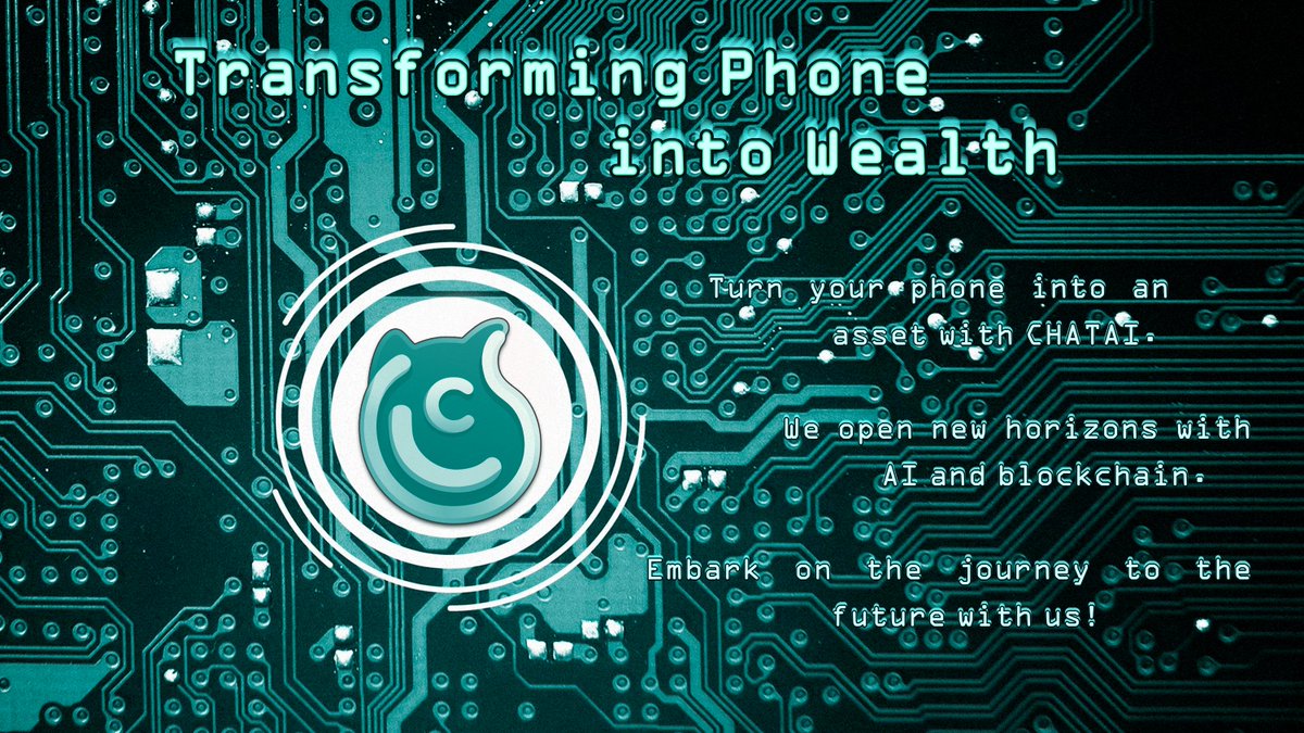 _ChatAI_'s tweet photo. Turn your phone into an asset with #CHATAI. We open new horizons with AI and #blockchain. Embark on the journey to the future with us!
Join us: https://t.co/5I6PpJdj6P
#CHATCOIN #chatmining #Crypto https://t.co/SngJj6962m