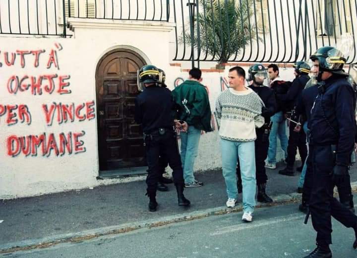 PF_Benedetti's tweet photo. Mimoria viva pà Christophe Garelli, patriottu corsu, sputicu è di valori, tombu 25 anni fà in Lucciana. 

Hè sempri à fianc'à noi in u cumbattu pà a libartà di a Corsica Nazioni.

"Luttà oghje per vince dumane". https://t.co/yhQsSvwXgf