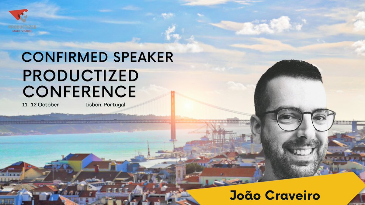 ProductizedConf's tweet image. 🌟João Craveiro is the speaker announced this week. He is a Staff Product Manager. #Productized23 #SummerPosts #VacationVibes #BusinessInSummer