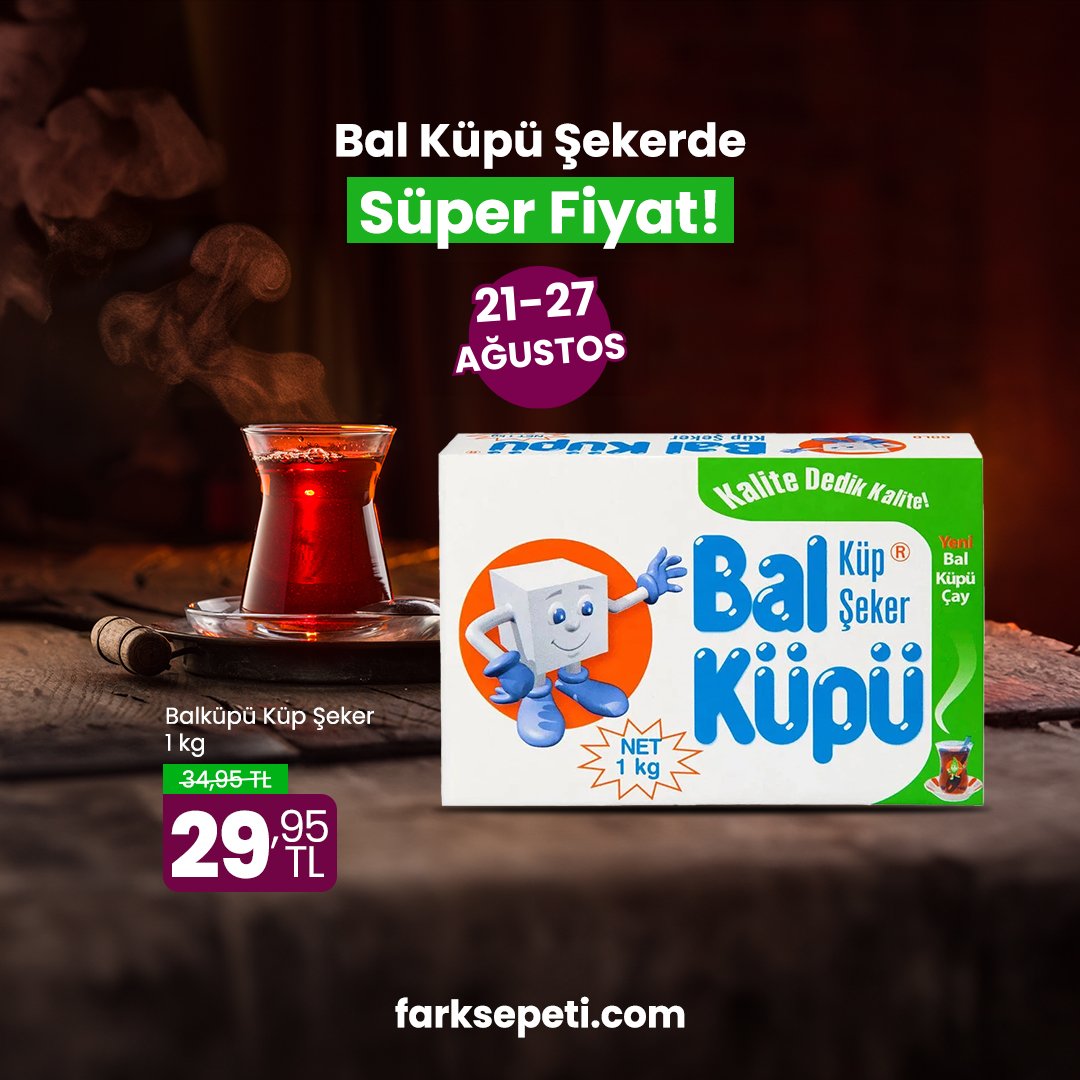 🧊Balküpü küp şeker 1 kg sadece 29,95 TL
📲Hemen sipariş vermek  için farksepeti.com a tıklayabilirsiniz
#şeker #küpşeker #balküpü #market #süpermarket #indirim