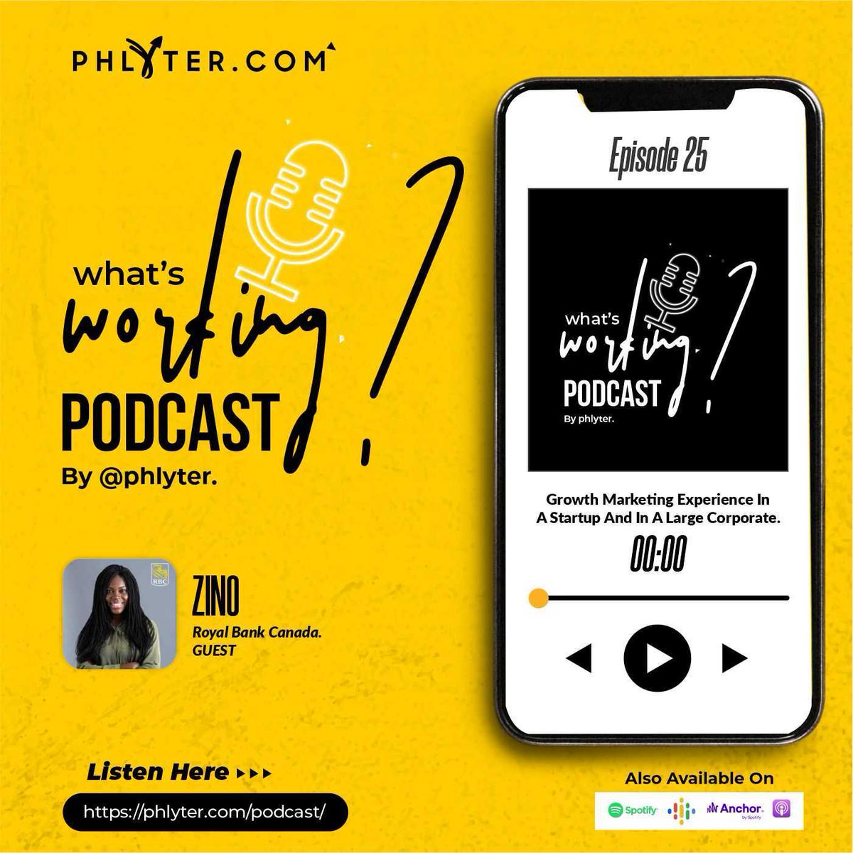 hellophlyter's tweet photo. In this podcast,  Oluwamayowa of EzAdivsory is joined by Zino who has worked in both startups and the corporate field.

They discuss the differences between start-ups and large corporates

Start-off your week with this insightful podcast.

https://t.co/YjJpya9c3K https://t.co/sV0nOPVzIX