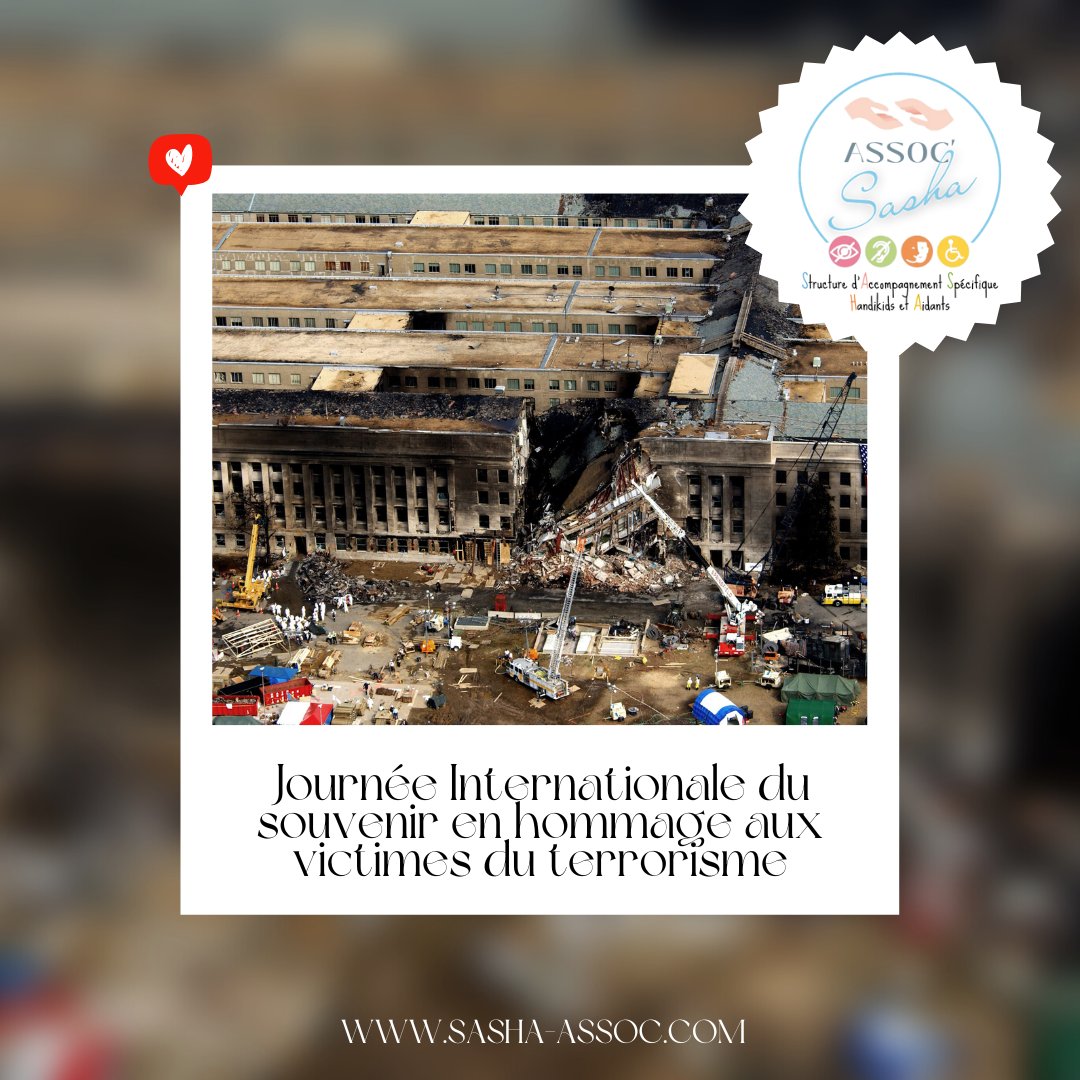 AssoSASHA's tweet photo. 🕊️ En cette Journée Internationale du Souvenir en Hommage aux Victimes du Terrorisme, nous nous inclinons devant ceux qui ont souffert et perdu. Ensemble, combattons la haine par l'unité, la paix et la résilience.  🙏🕯️ #JamaisOublier #PaixEnsemble https://t.co/mTZtSXinoi