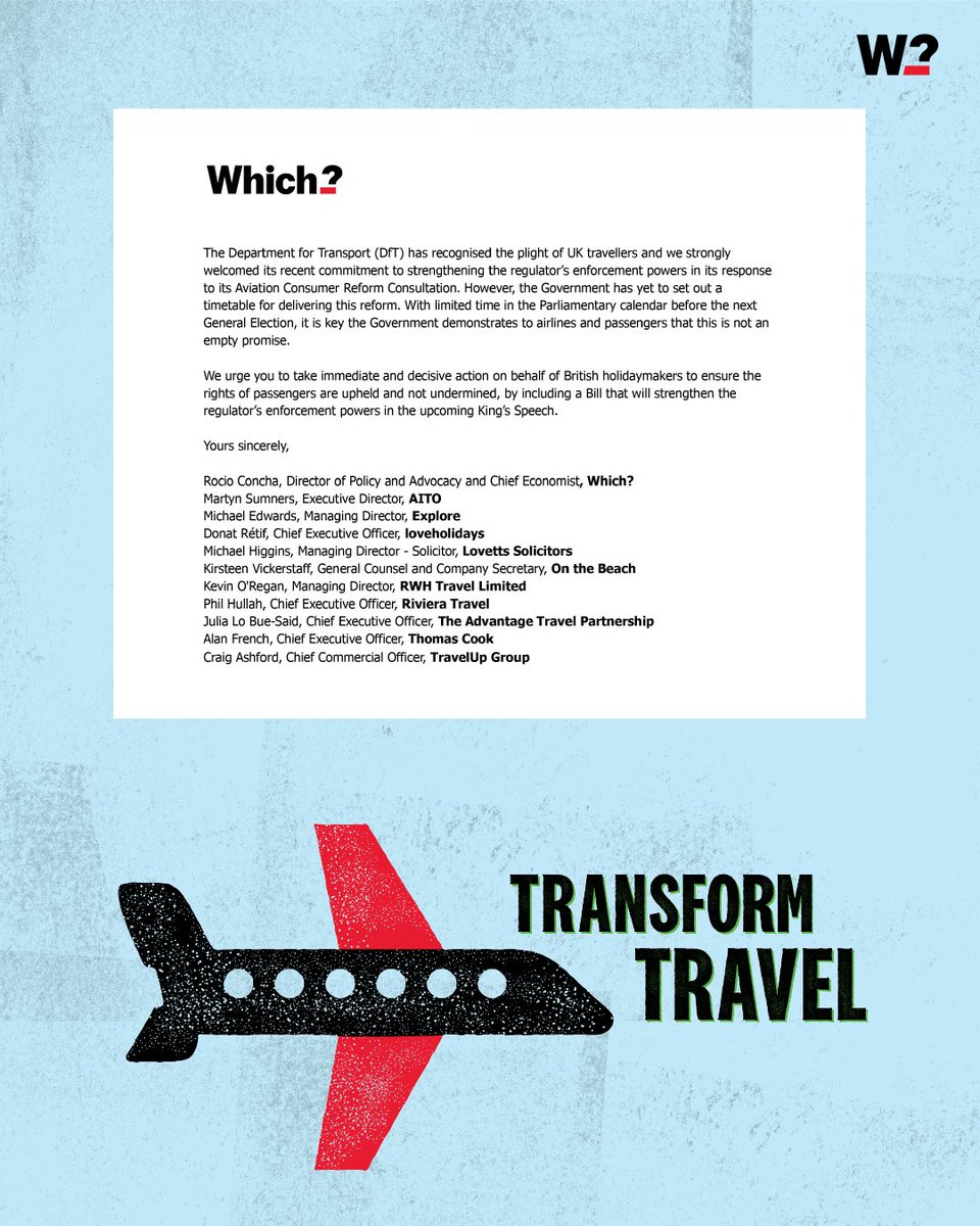 From last-minute cancellations to delays on refunds <a href="/RishiSunak/">Rishi Sunak</a> needs to show his support for passengers who are sick and tired of being let down by airlines.

Today, we have written to him to ask him to make sure that airlines breaking the rules face hefty fines.

#ThisWontFly