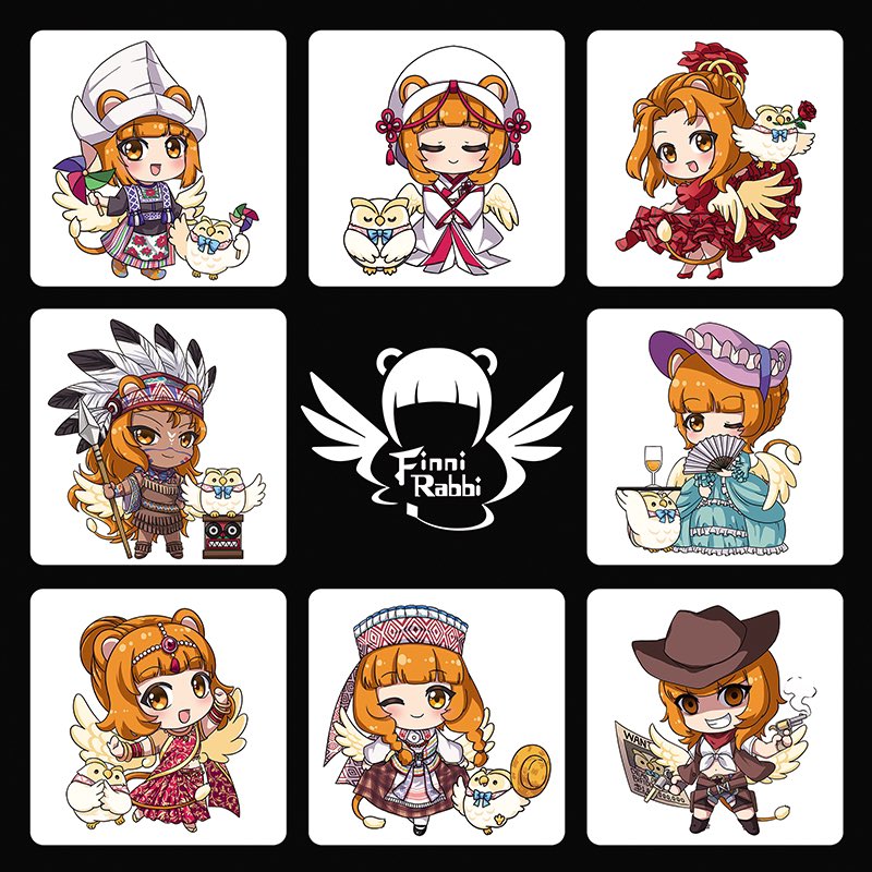 morifuerfulaer's tweet photo. FF過了,拉比Q版圖解禁!謝謝 @IhyuKi_Artwork 的邀稿,那時候兩天肝完8張拉比的Q版圖好刺激(?
#菲尼蠟筆 #Finnillust #升天芙拉爾 https://t.co/FAhPqE8u1V