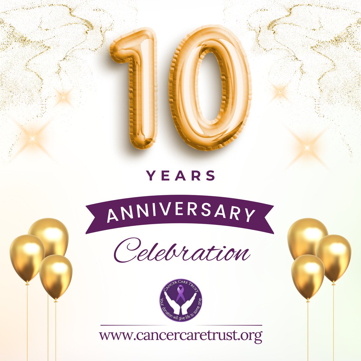 Glimpses of 10th year Anniversary Celebration! ✨🎉 We are glad to announce that CANCER CARE TRUST is celebrating its 10th year of a successful journey. #cct10thanniversary #anniversarycelebration #celebrations #TogetherWeCan #journeytosuccess #TransformingLives