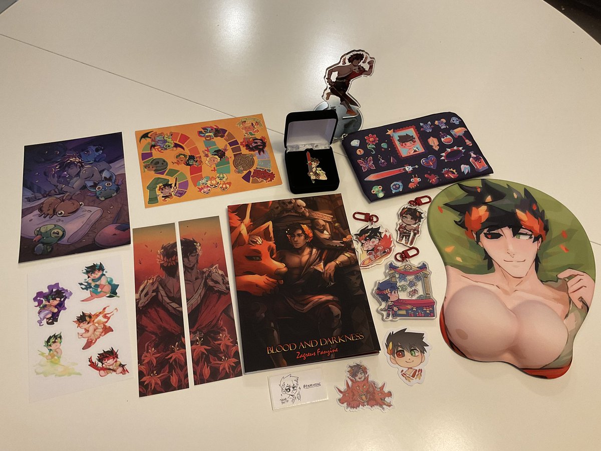 My contributor package from <a href="/Zagreuszine/">Zagreus Fanzine @ Complete</a> just arrived and I’m in love with everything!