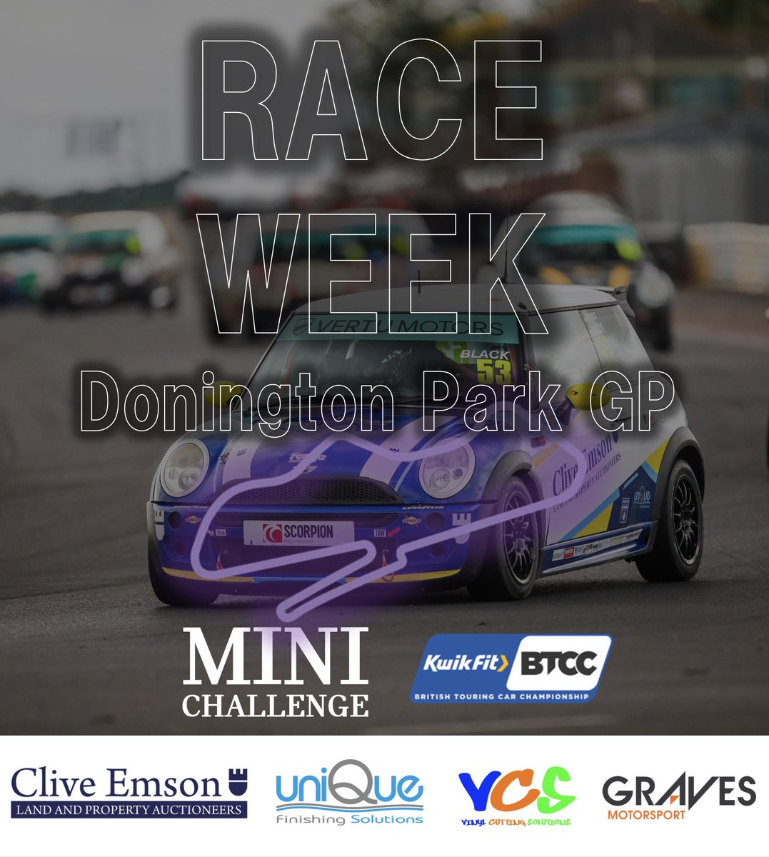 Once more it’s officially RACE WEEK 🙌

This time we take the trip to Donington Park on the Grand Prix layout supporting the British Touring Car Championship for the final time this year.

A historic event as the GP layout hasn’t been used in over 20 years for the BTCC!
